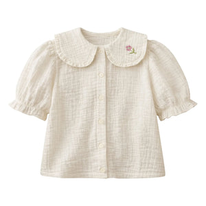 Lililotte - Paloma Bluse Bio-Baumwollgaze | Ecru