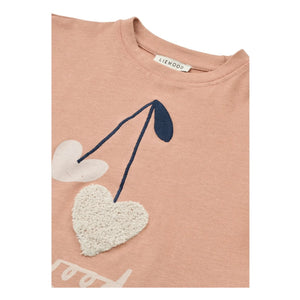 Liewood - Tyler Hearts Bio-Baumwoll-T-Shirt | Rosa