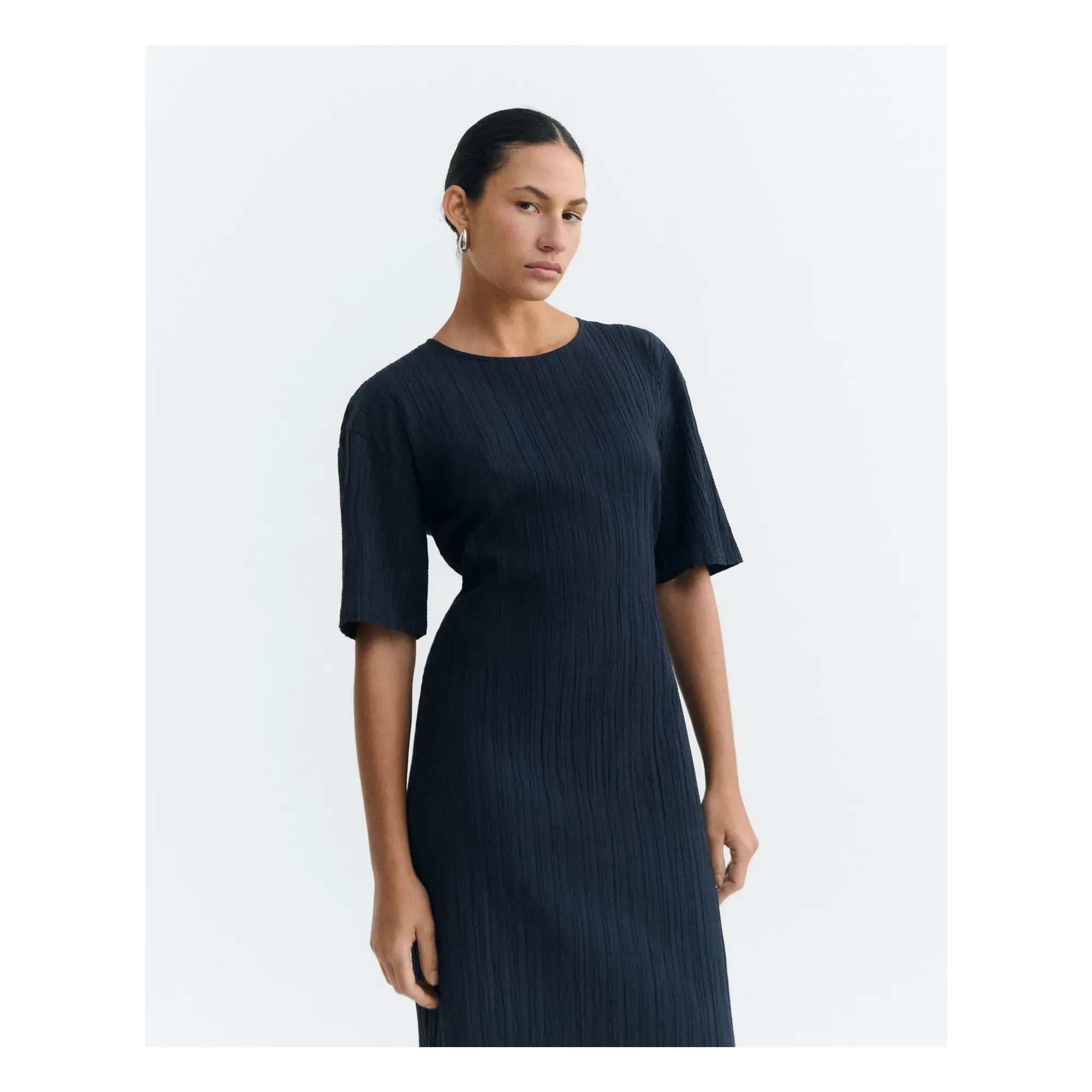 Thinking Mu - Kina Kleid aus Bio-Baumwolle | Blau
