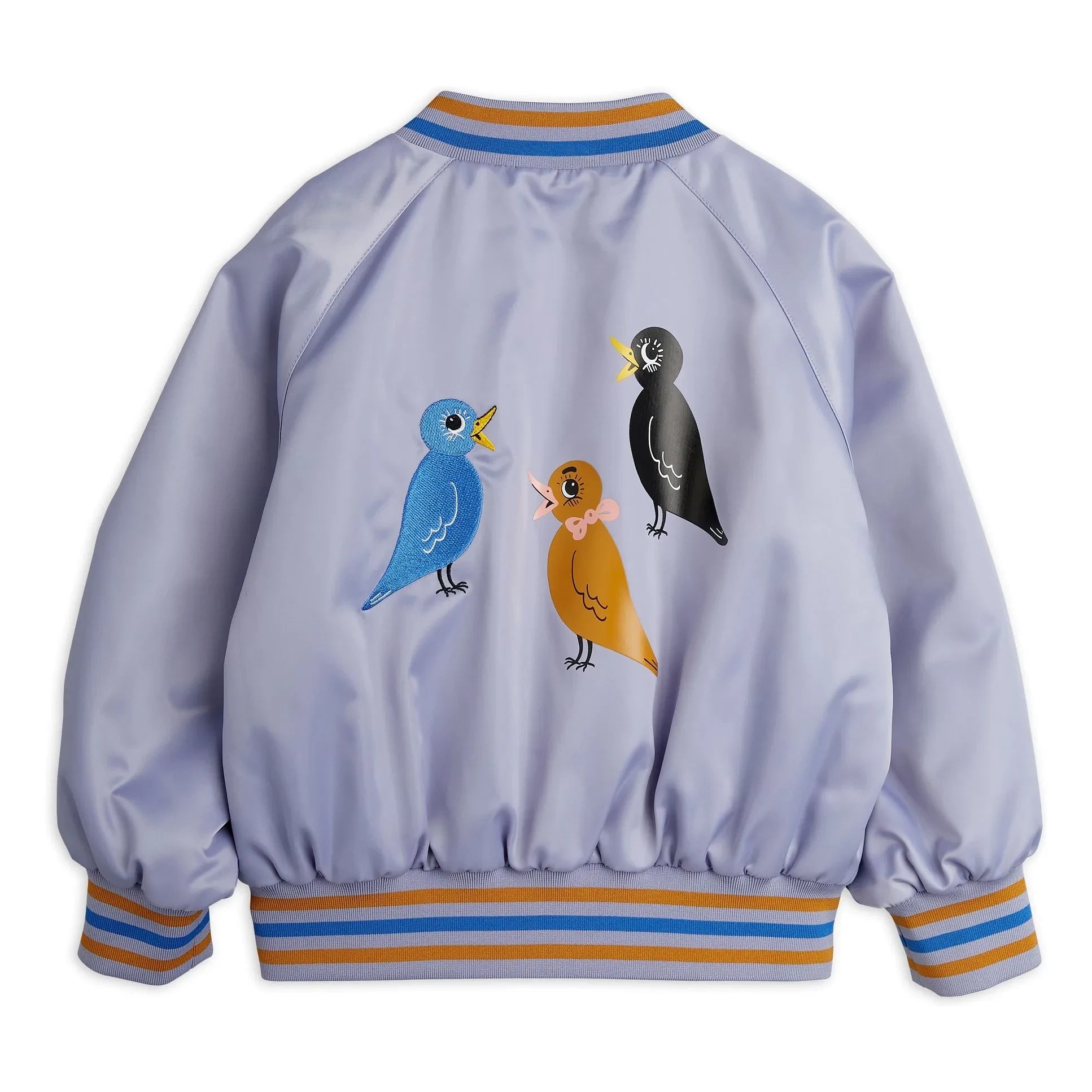 Mini Rodini - Bomberjacke Birds aus recycelten Fasern | Lila
