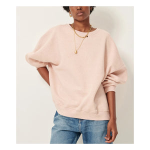 Sessùn - Chebbi Oversize Sweatshirt aus Bio- und recycelter Baumwolle |meliert rosa