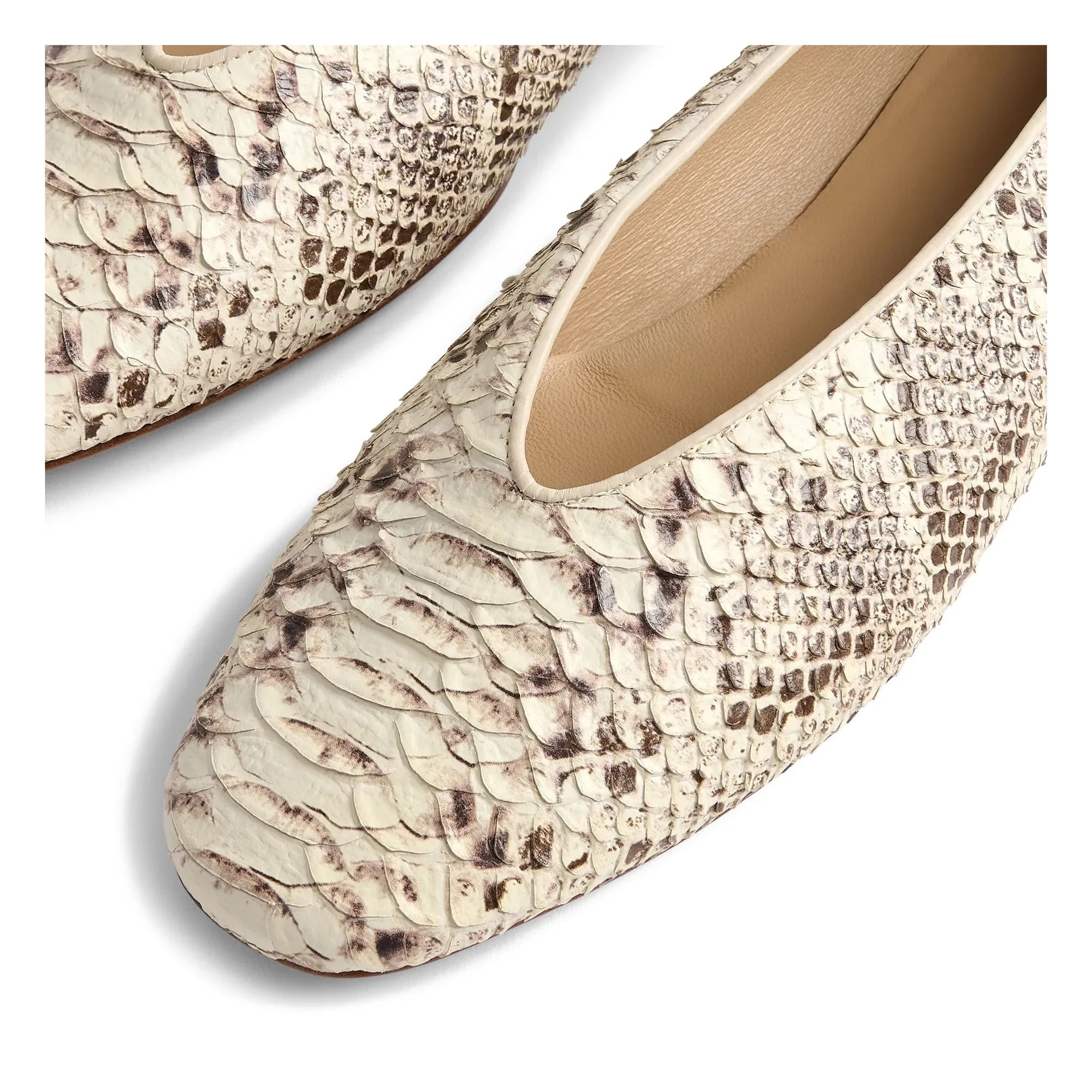 Le Monde Beryl – Klassische Regency Leder-Ballerinas | Grau