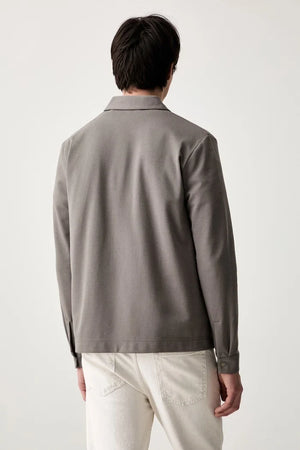 Marc O'Polo pamuklu fermuarlı erkek sweatshirt