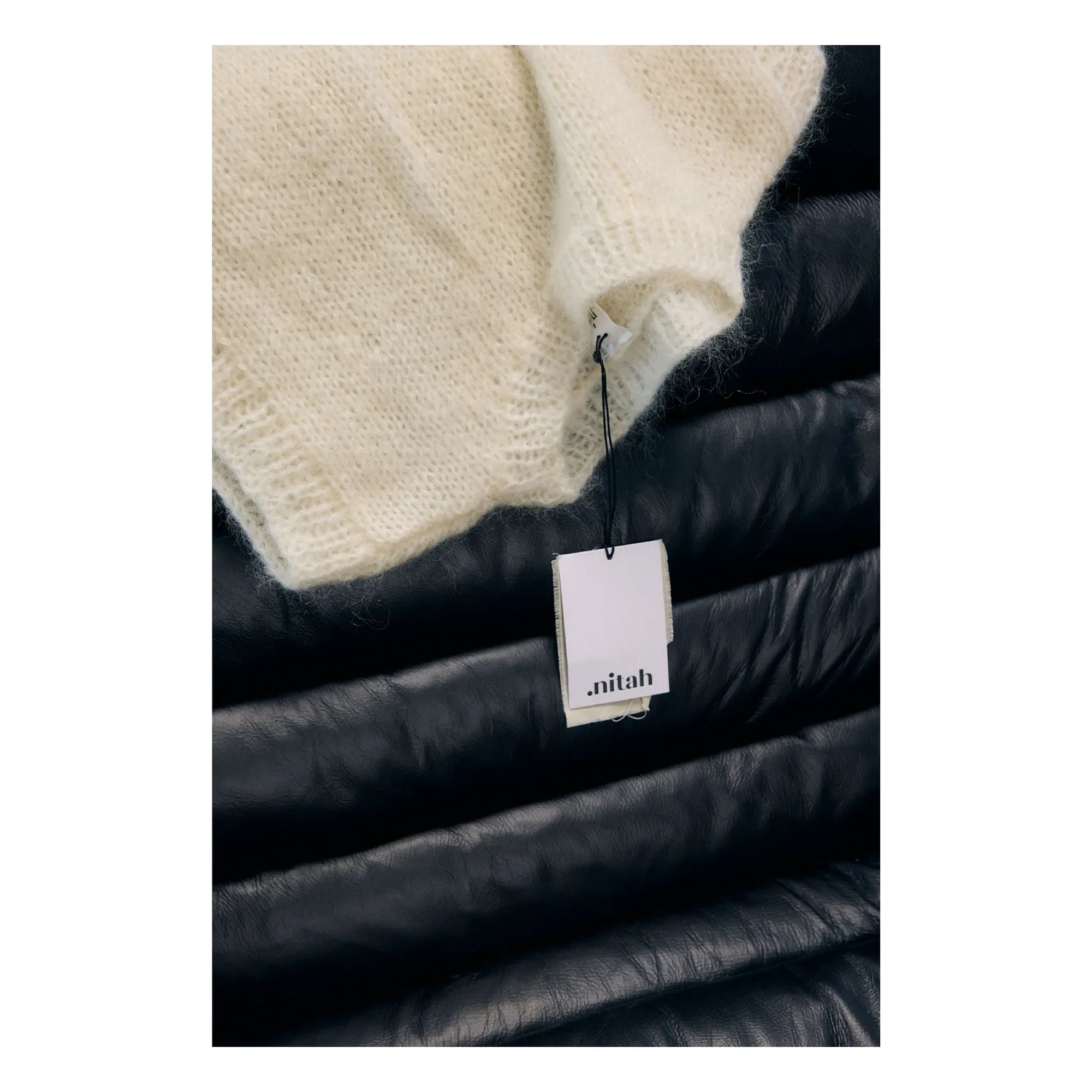 Nitah - Yasmine Ärmelloser Mohair-Pullover | Weiß