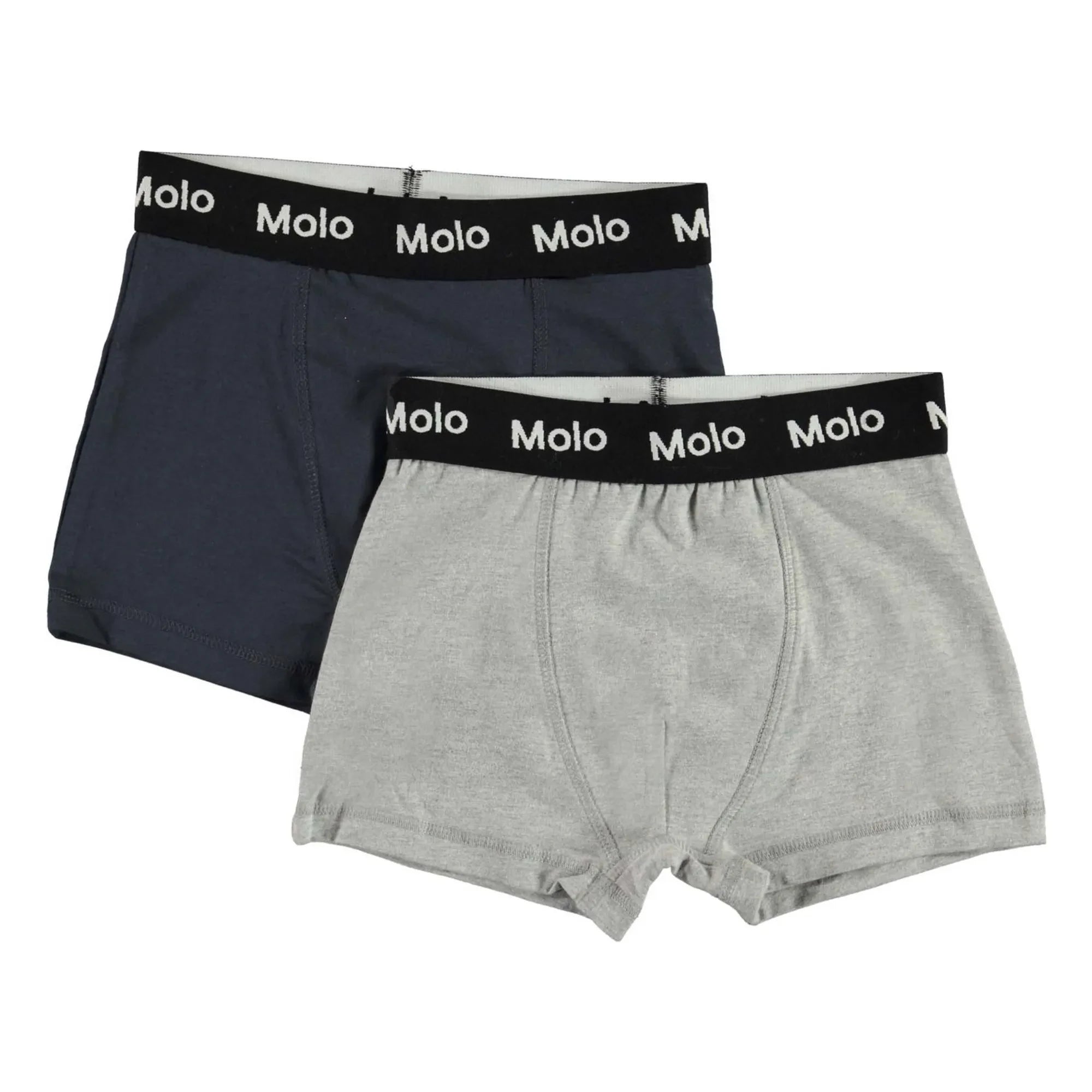 Molo - 2er-Pack Justin Bio-Baumwoll-Boxer Briefs | Grau