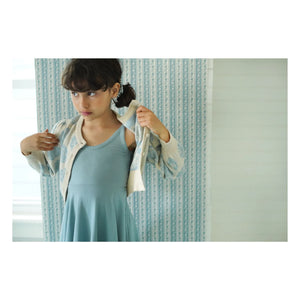 Soor Ploom - Bio-Baumwoll-Cardigan mit Blumenmuster in Rosa | Creme