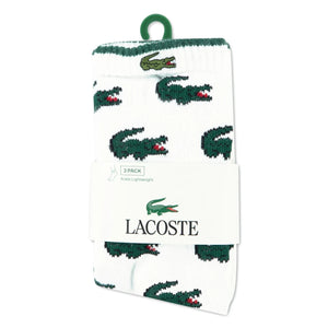 Lacoste - Logo Çorap 3'lü Paket | Beyaz
