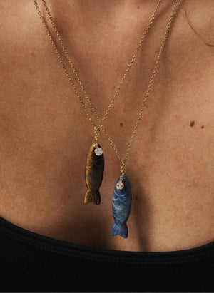 Camille Colette Studio - Isola Lapis Lazuli Halskette | Mehrfarbig