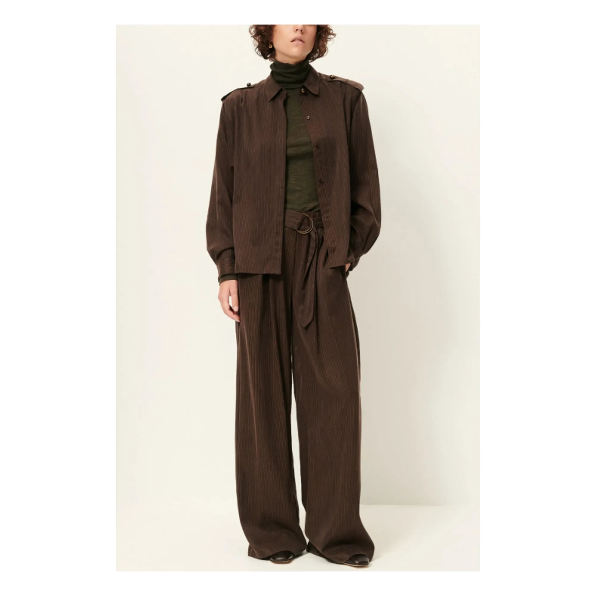 Sessùn - Gestreifte Rim C Hose | Braun