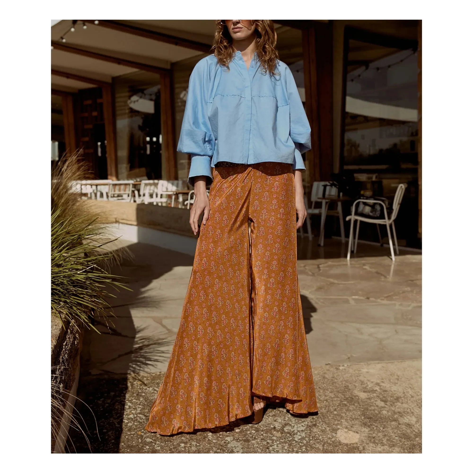 Mes Demoiselles - Orangefarbene Roller-Hose