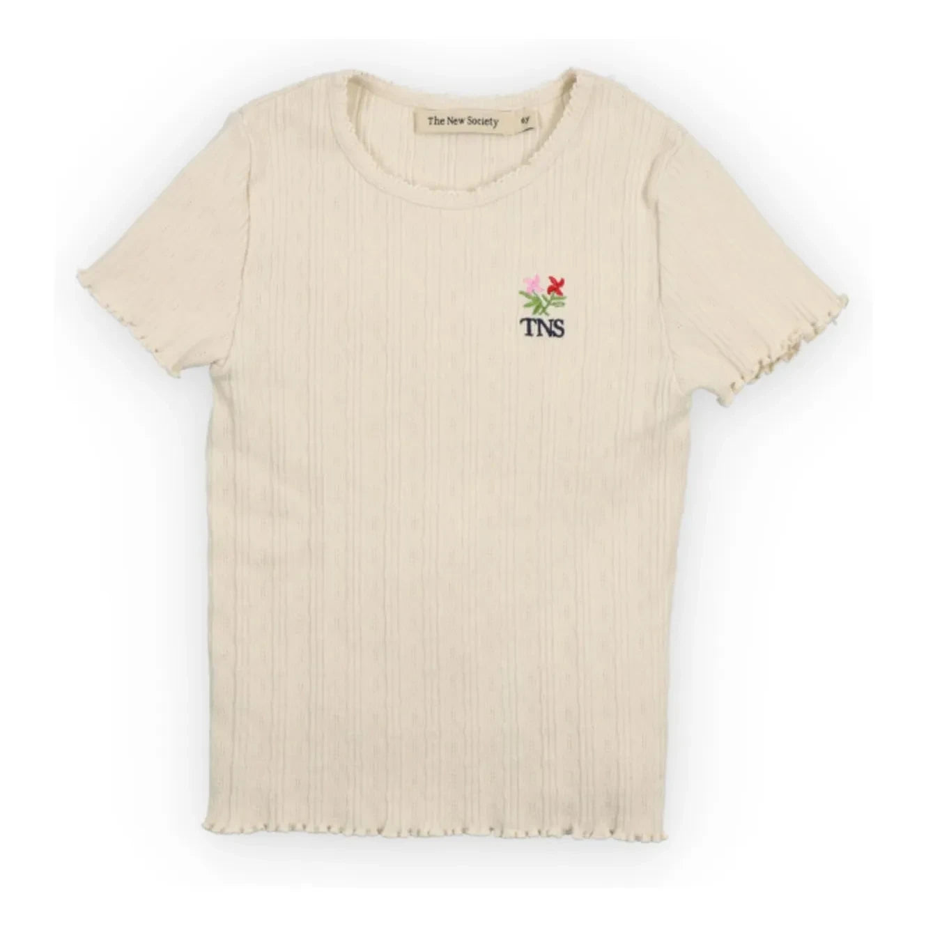 the new society - Romero Bio-Baumwoll-Ripp-T-Shirt | Ecru