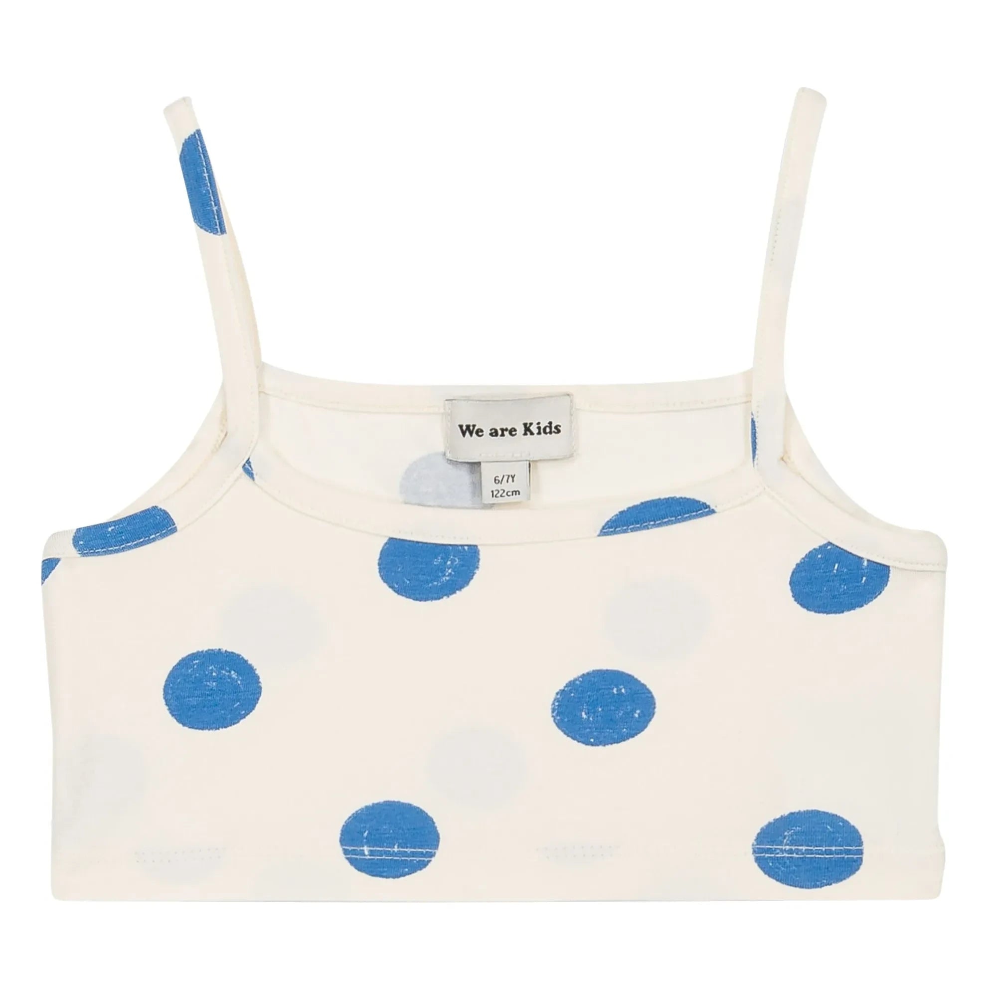 We Are Kids - Vic à Pois Bio-Baumwoll Crop Top | Weiß