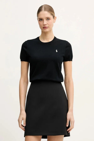Polo Ralph Lauren Kadın Kısa Kollu Pamuklu Kazak