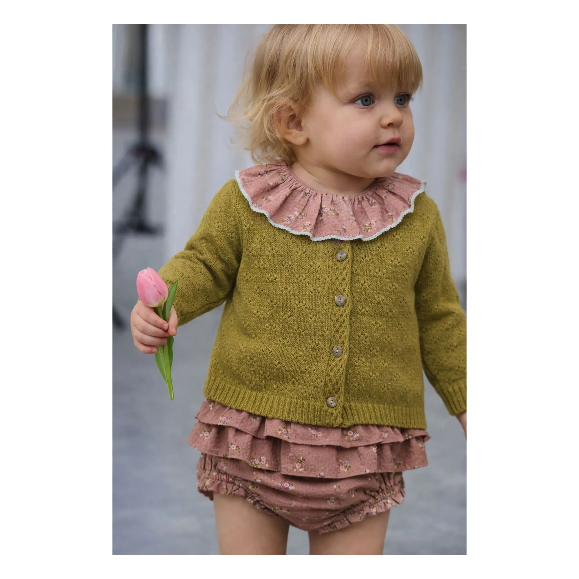 Lililotte - Bloomer Célestine Fleuri Bio-Baumwolle | Puderrosa