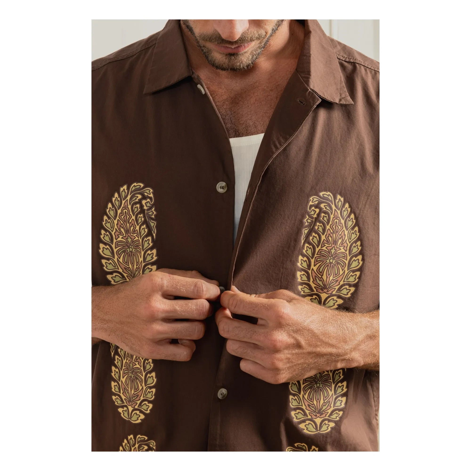 Rhythm – Mirissa Relaxed Kurzarm-Shirt | Braun