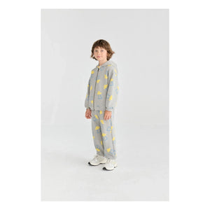Bobo Choses - Saucer Kapuzensweatshirt aus Bio-Baumwolle | Grau Meliert