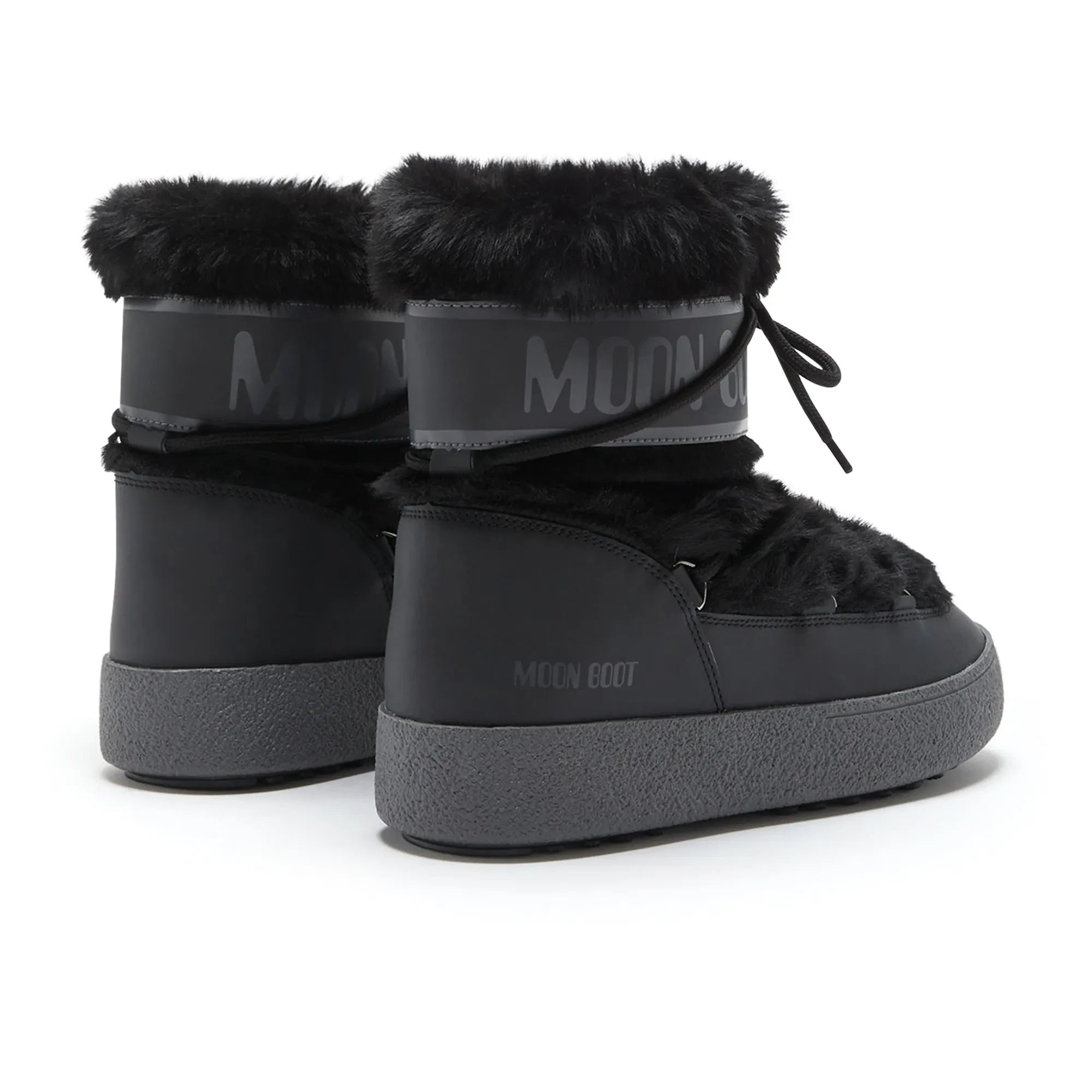 Moon Boot - Ltrack Wasserdichte Stiefel mit Kunstfell | Schwarz