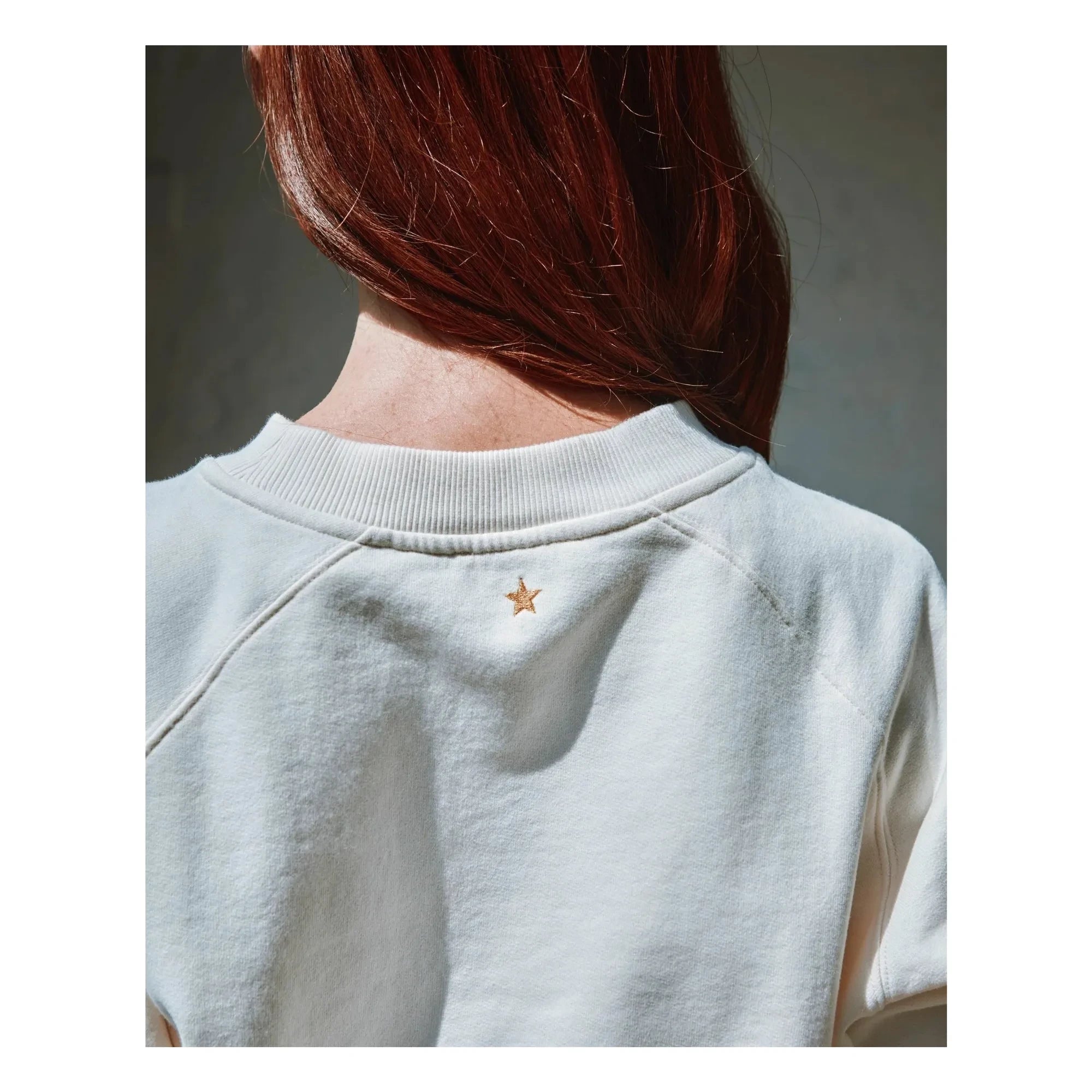 Emile et Ida - Carl Sigle organik pamuk sweatshirt | Krem