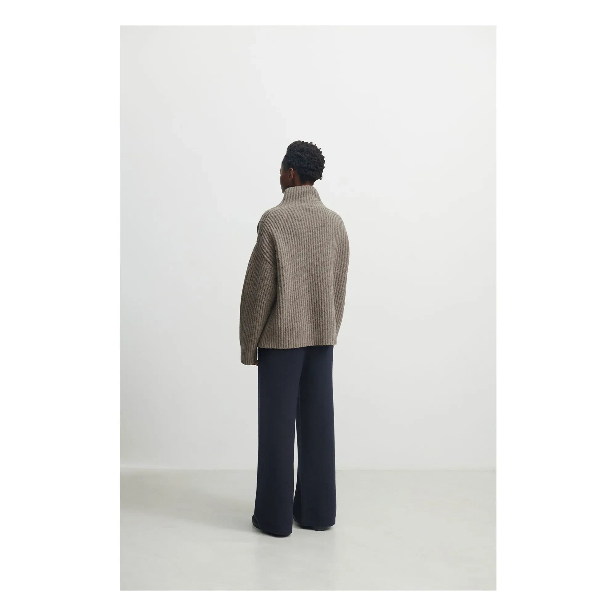 FUB - Gerippter Pullover aus Wollmischung - Damenkollektion | Beige