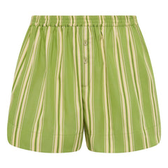 Faithfull the Brand – Gestreifte Lonia Shorts | Grün
