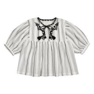 Louis Louise - Poonam Bestickte Bluse | Weiß