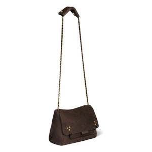 Jérôme Dreyfuss - Lulu M Taurillon Croco Tasche mit Muster | Braun