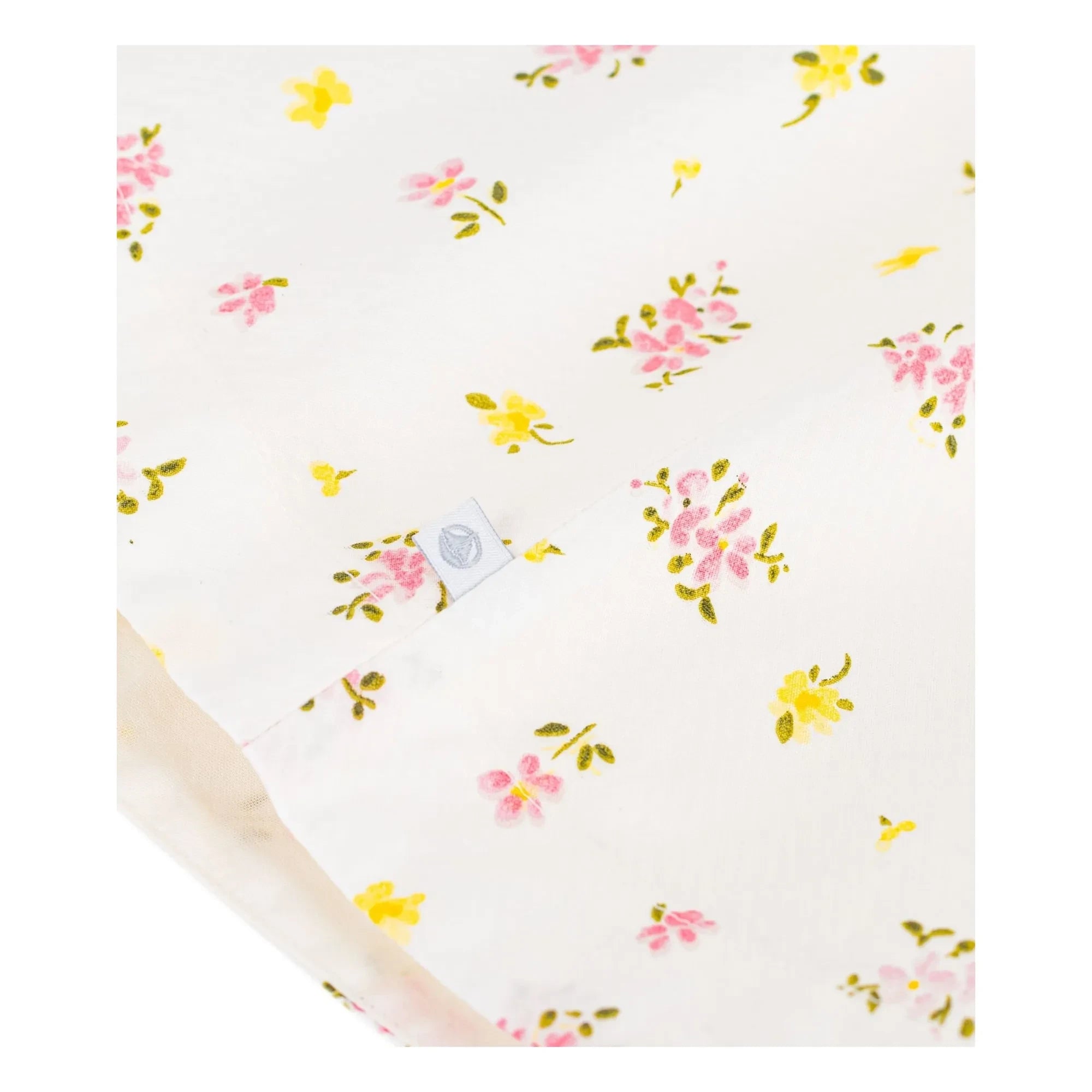Petit Bateau – Ärmelloses Kleid aus Bio-Baumwolle mit Blumenmuster | Weiß