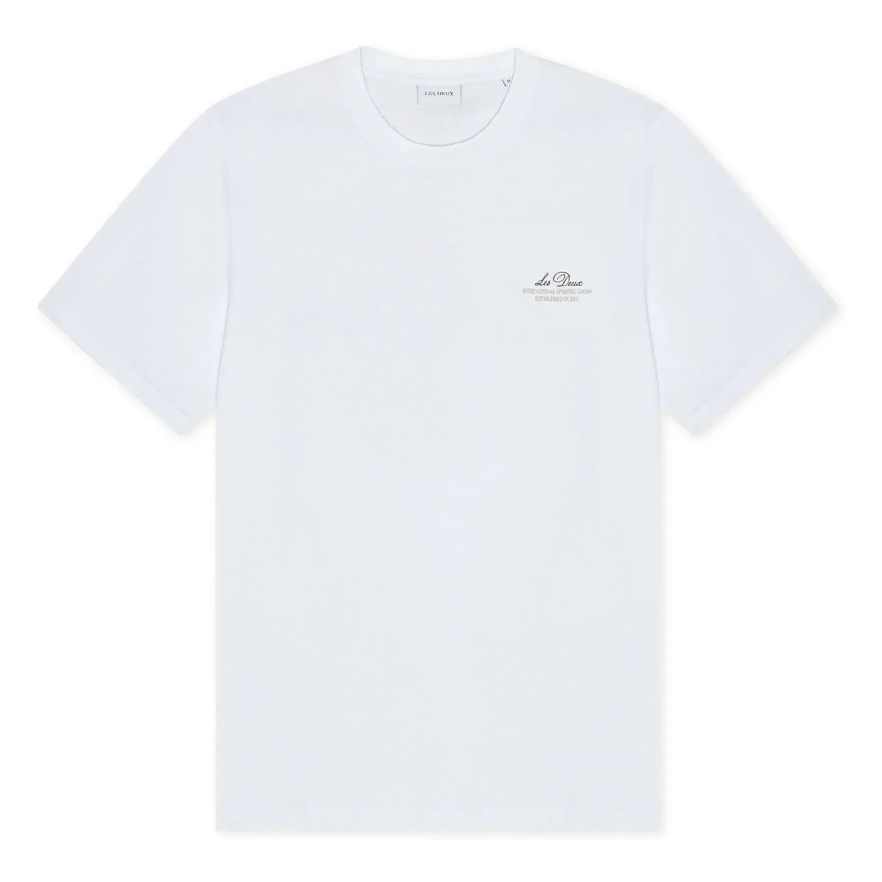 Les Deux - Ben Globe Bio-Baumwoll-T-Shirt | Weiß