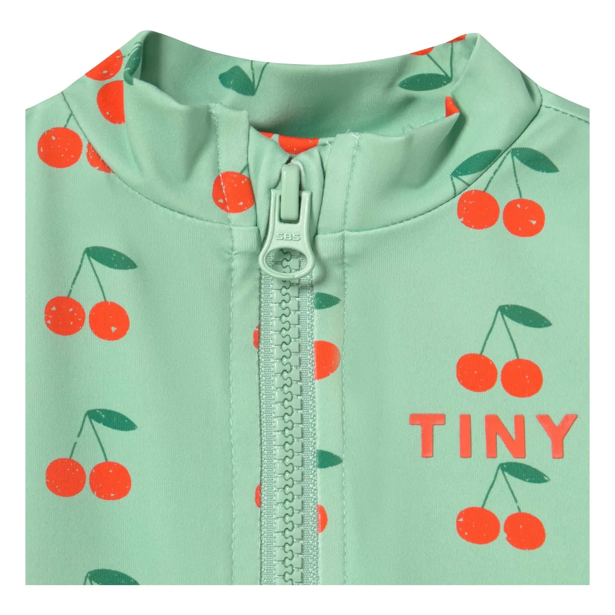 Tinycottons - Kirsch-Baby UV-Schutz Badeshirt | Wassergrün