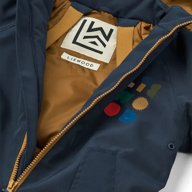 Liewood - Maddy Color-Block-Skioverall aus recycelten Fasern | Nachtblau