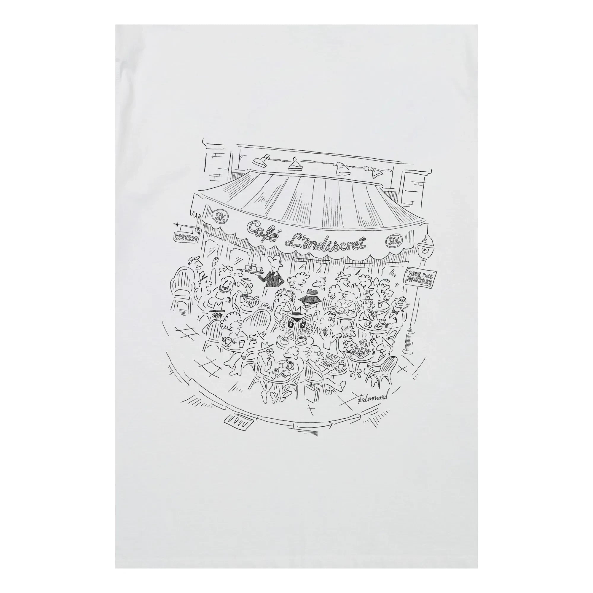 Edmmond Studios - T-Shirt L'Indiscret | Beyaz