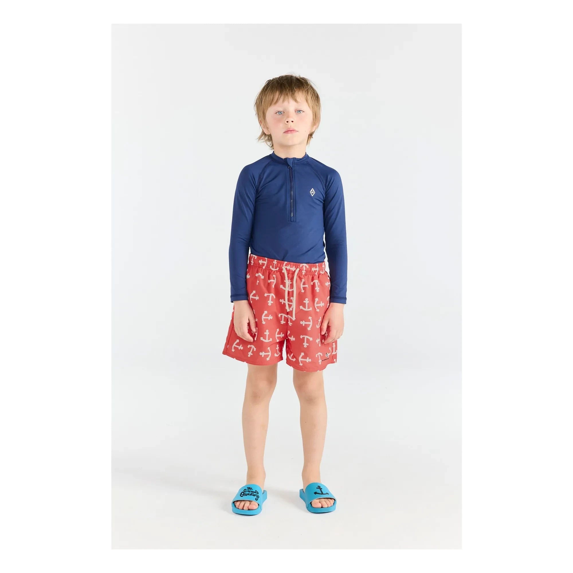 The Animals Observatory – Anti-UV Hirsch T-Shirt | Marineblau