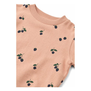 Liewood - Thora Berries Bio-Baumwoll-Sweatshirt | Rosa