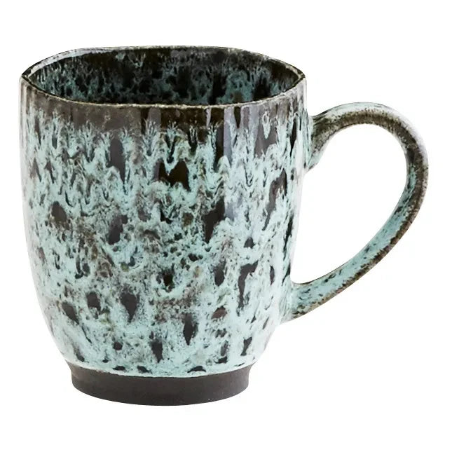Madam Stoltz - Steingut Tasse | Indigo Blau