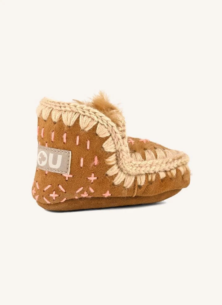 Mou - Eskimo Sashiko Stiefeletten | Cognac
