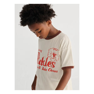 Bobo Choses - The Dog Pickles Bio-Baumwoll-T-Shirt | Weiß