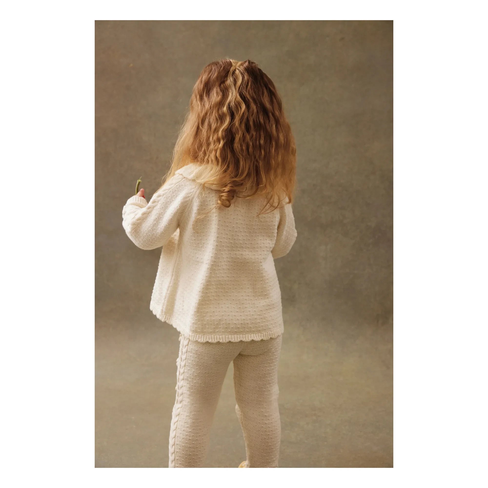 Louise Misha - Elvina Volantkragen Pullover | Creme