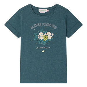 Bonpoint - Cyana T-Shirt aus Bio-Baumwolle | Smaragdgrün