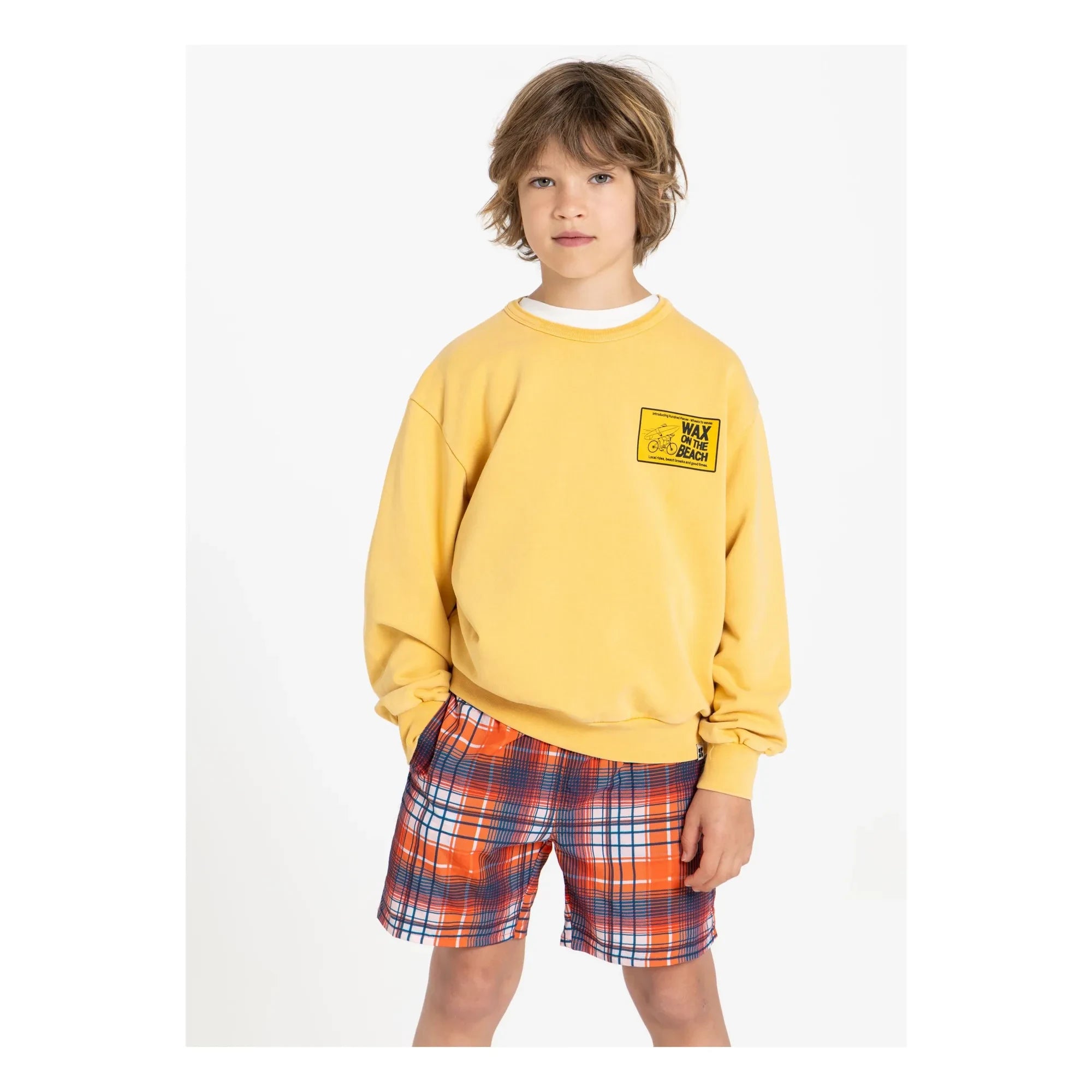 Hundred Pieces - Wave Badeshorts | Rot