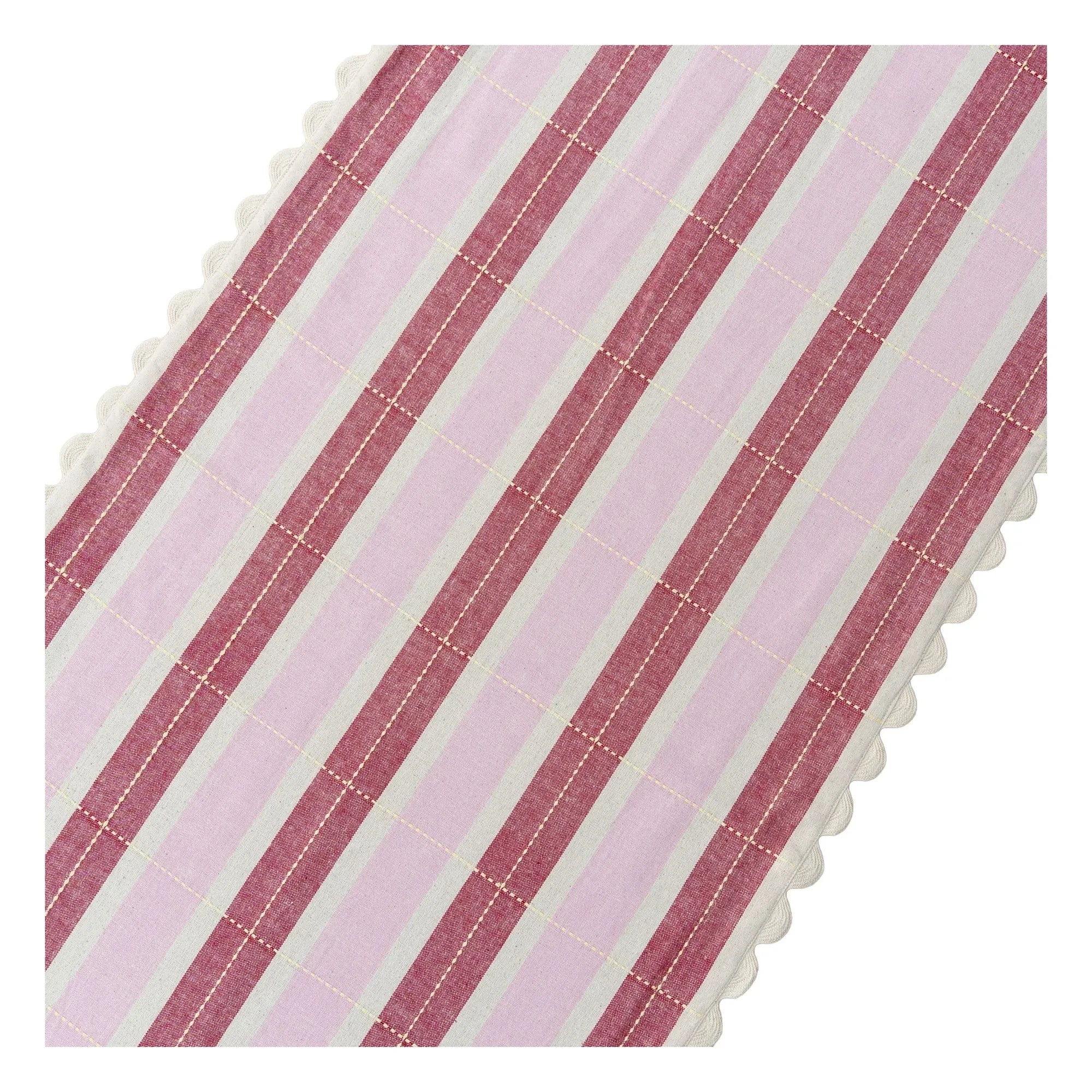 Tarta Gelatina - Tischläufer aus Bio-Baumwolle | Rosa