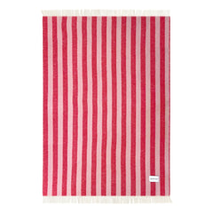 Maison Deux - Candy Wrap Wolldecke | Kirschrot