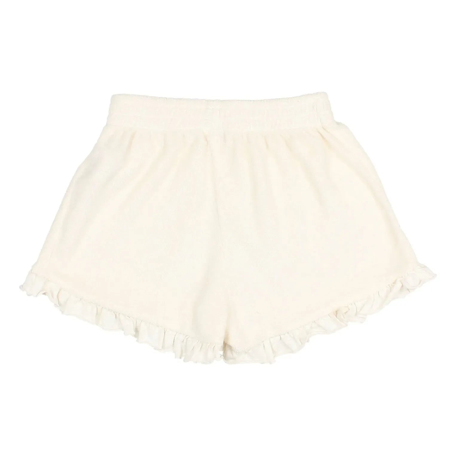 Búho - Terry Rüschen-Shorts | Ecru