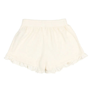 Búho - Terry Rüschen-Shorts | Ecru