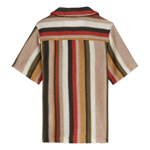 Scotch & Soda – Gestreiftes Netztrikot | Rot