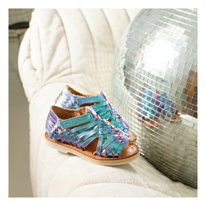 Mapache - Sandalita Mermaid Metallic Sandalen | Türkis