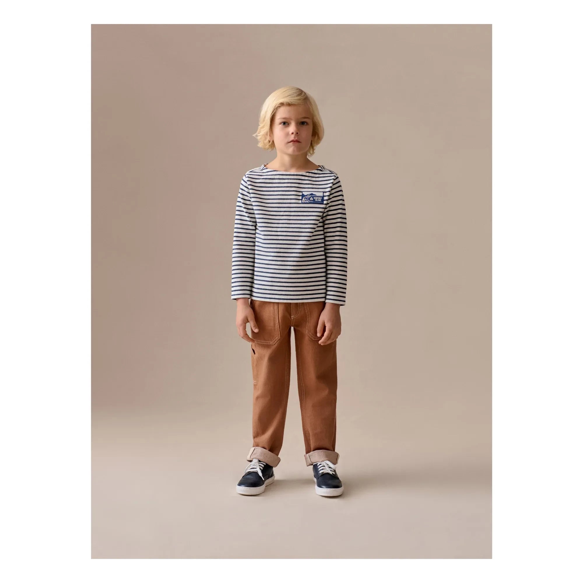 Bonpoint - Gestreiftes Baudelaire T-Shirt | Ecru