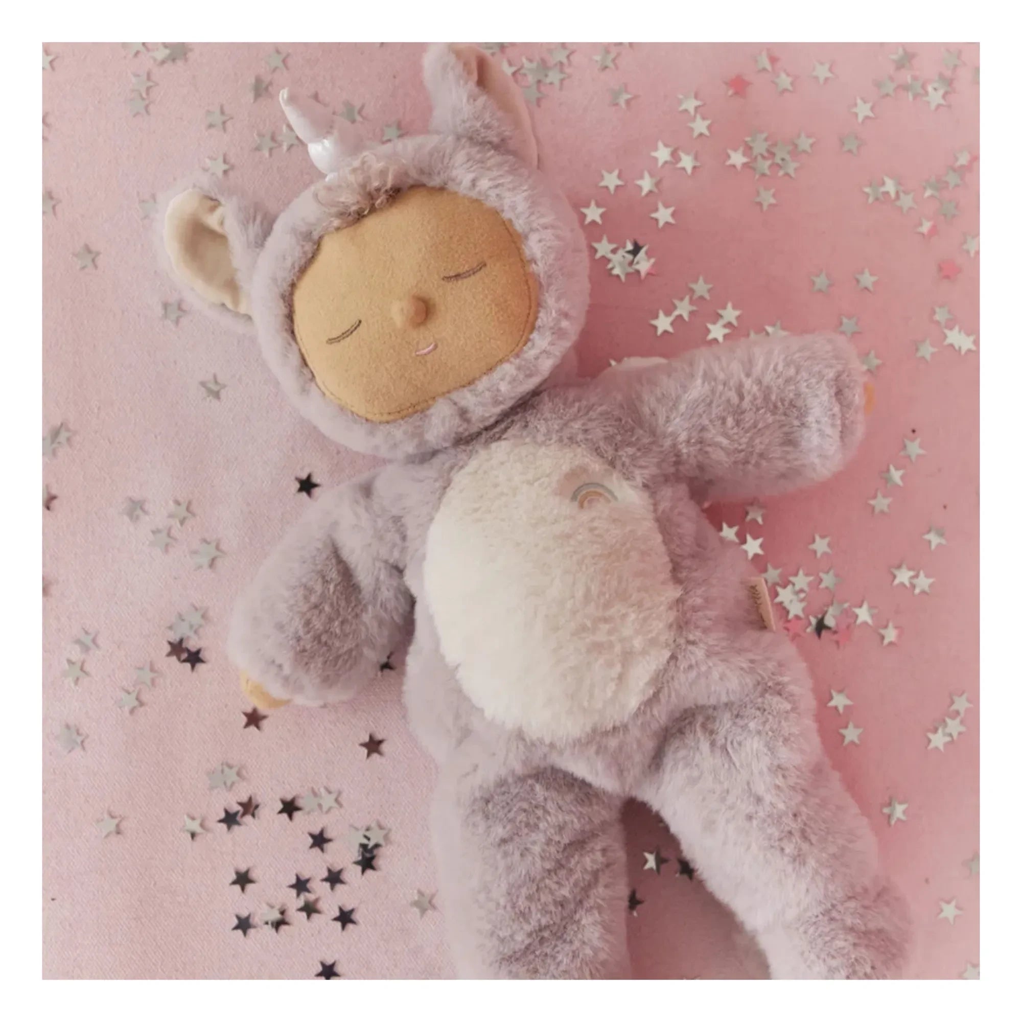 Olli Ella - Cozy Dinkum Einhorn-Puppe | Flieder