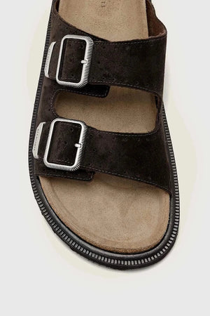 AllSaints Randal Sandal Wildleder-Pantoletten