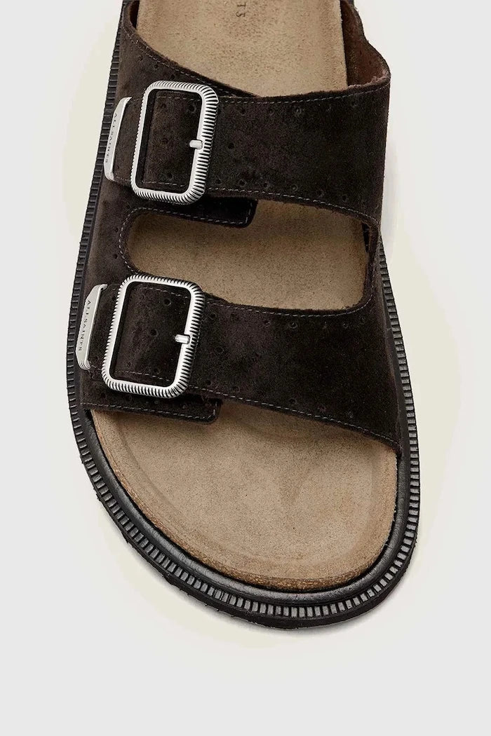 AllSaints Randal Sandal Wildleder-Pantoletten