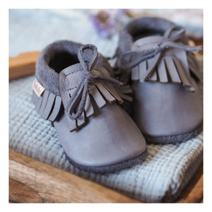 Baobaby - Quasten-Sandalen | Grau